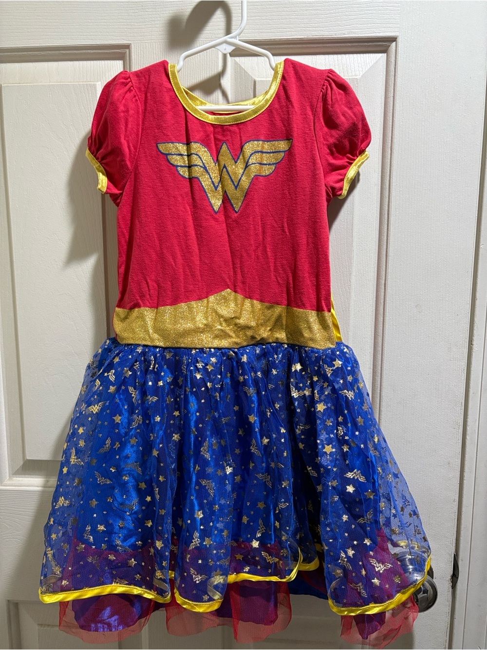 DC Girls Red, Blue & Gold Wonder Hero Dress